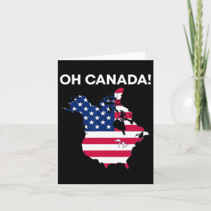 Funny Präsident Donald Trump Oh Kanada USA Amerika Karte