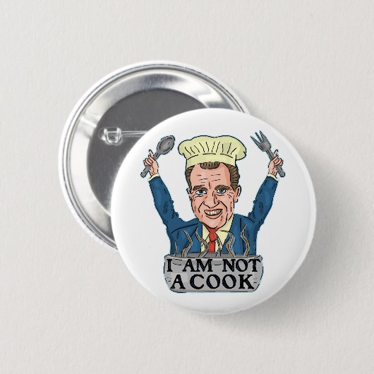 Funny Präsident Richard Nixon Ich bin kein Koch-Ko Button (Vorne & Hinten)