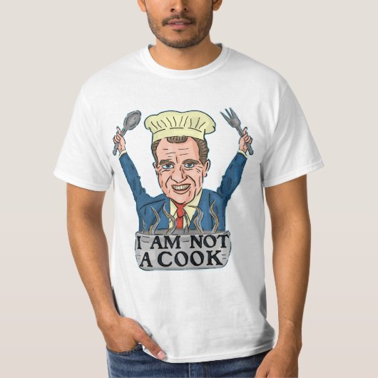 Funny Präsident Richard Nixon Ich bin kein Koch-Ko T-Shirt (Vorderseite)