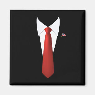 Funny Präsident Trump Anzug Lazy Halloween Costume Magnet