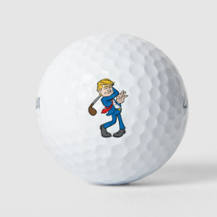 Funny Präsident Trump Golf Swing Geschenk Golfball