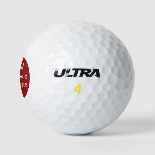 Funny Prayer Golf Balls Golfball (Logo)