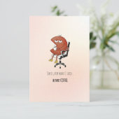 Funny Pre-Coffee Apology Greeting Card Dankeskarte (Stehend Vorderseite)