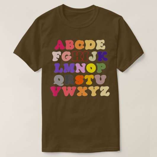 Funny Pre K Kindergarten Hi Alphabet Back To Schoo T-Shirt (Design vorne)