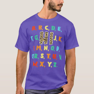 Funny Pre K Kindergarten Hi Alphabet Zurück zum Sc T-Shirt