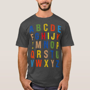 Funny Pre K Kindergarten Hi Alphabet Zurück zum Sc T-Shirt