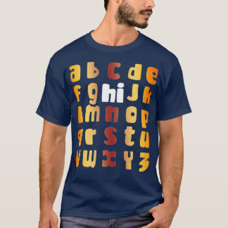 Funny Pre K Kindergarten Hi Alphabet Zurück zum Sc T-Shirt