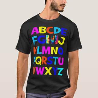 Funny Pre K Kindergarten Hi Alphabet Zurück zum Sc T-Shirt
