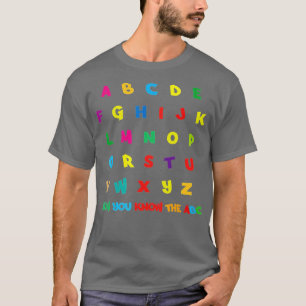 Funny Pre K Kindergarten Hi Alphabet Zurück zum Sc T-Shirt