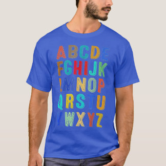 Funny Pre K Kindergarten Hi Alphabet Zurück zum Sc T-Shirt