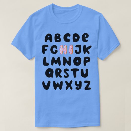 Funny Pre K Kindergarten Hi Alphabet Zurück zum Sc T-Shirt (Design vorne)