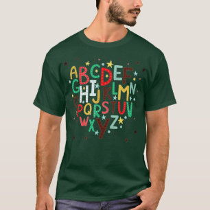 Funny Pre K Kindergarten Hi Alphabet Zurück zum Sc T-Shirt