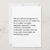 Funny Preacher Minister Pastor Parody Einladung (Rückseite)