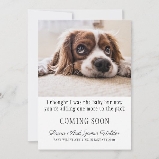 Funny Pregnancy Ankündigung (Vorderseite)