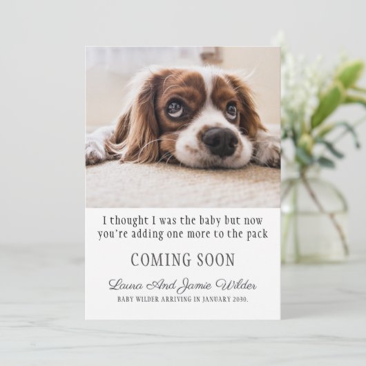 Funny Pregnancy Ankündigung (Stehend Vorderseite)