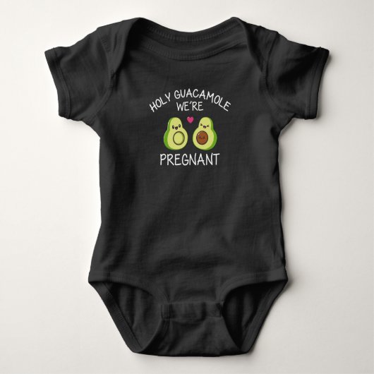 Funny Pregnancy Ankündigung Avocado Joke Baby Strampler (Vorderseite)