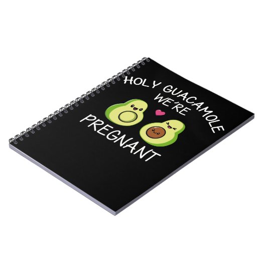 Funny Pregnancy Ankündigung Avocado Joke Notizblock (Linke Seite)