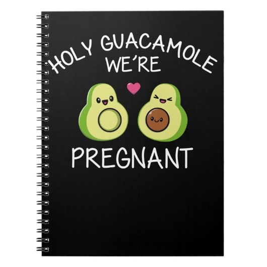 Funny Pregnancy Ankündigung Avocado Joke Notizblock (Vorderseite)