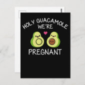 Funny Pregnancy Ankündigung Avocado Joke Postkarte (Vorne/Hinten)