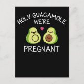 Funny Pregnancy Ankündigung Avocado Joke Postkarte (Vorderseite)
