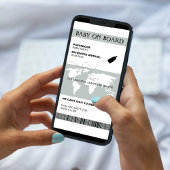 Funny Pregnancy Ankündigung Boarding Pass Style