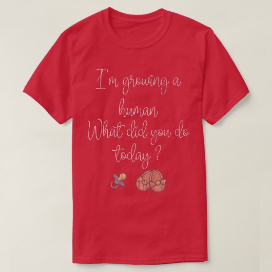 Funny Pregnancy Design with Imprint, pacifiers and T-Shirt (Design vorne)