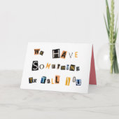 Funny Pregnancy enthüllt Ankündigung Großmutter (Vorderseite)