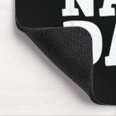 Funny Pregnancy Feliz Navi Dad To Be Christmas Mousepad (Ecke)