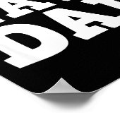 Funny Pregnancy Feliz Navi Dad To Be Christmas  Poster (Ecke)