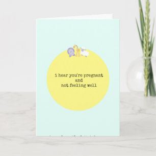 Funny Pregnancy Greeting Card Karte