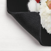 Funny Preppy Realistic Faux Yarn Santa Claus Merry Mousepad (Ecke)