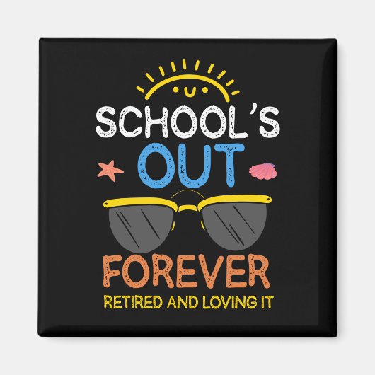 Funny Preschool Teacher Rente School Remüde Magnet (Vorne)