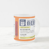 Funny Prescription Beer Tasse (VorderseiteRechts)