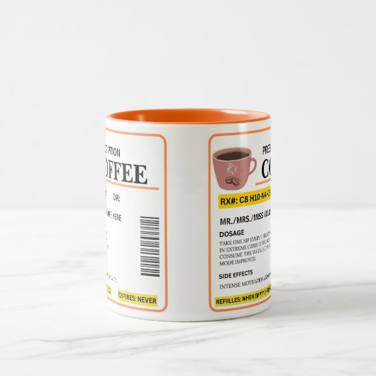 Funny Prescription Coffee Tasse (Mittel)