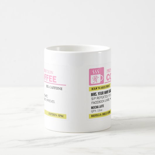 Funny Prescription Coffee Tasse (Mittel)
