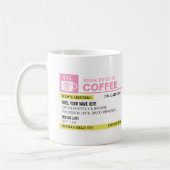 Funny Prescription Coffee Tasse (Links)
