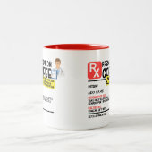 Funny Prescription Coffee Zweifarbige Tasse (Mittel)