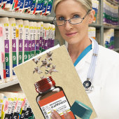 Funny Prescription Flasche Katzen Geburtstag Karte