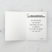 Funny Prescription Flasche Welpen Geburtstag Karte (Innenseite)