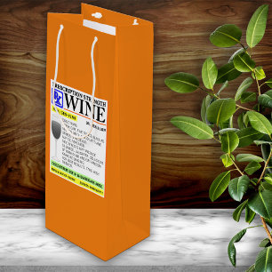 Funny Prescription Geschenktüte Für Weinflaschen