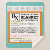 Funny Prescription Get Well Sherpa Blanket Sherpadecke (Vorderseite)