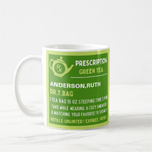 Funny Prescription Green Tee Kaffeetasse
