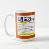 Funny Prescription Hockey Player Tasse (Links)
