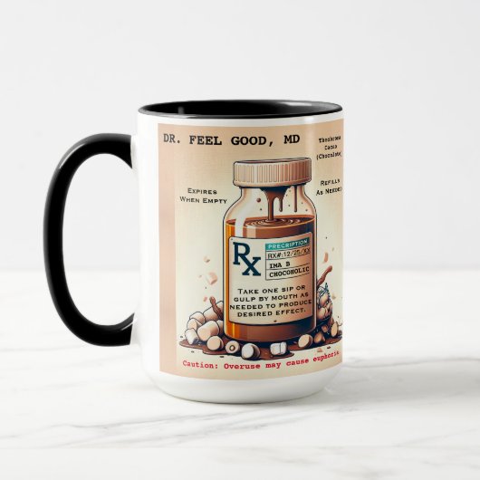 Funny Prescription Hot Chocolate Tasse (Links)