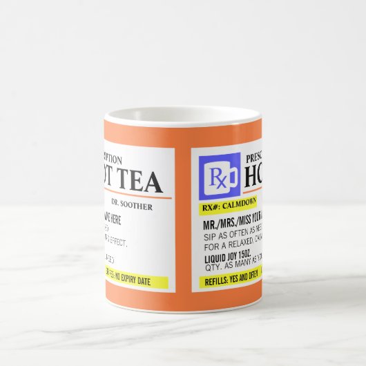 Funny Prescription Hot Tee Tasse (Mittel)