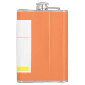 Funny Prescription Label 8 oz. Getränkeflasche Flachmann (Rückseite)