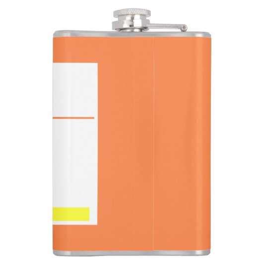 Funny Prescription Label 8 oz. Getränkeflasche Flachmann (Rückseite)