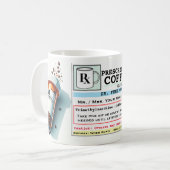 Funny Prescription Label RX Tasse (Vorderseite Links)