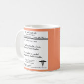 Funny Prescription Pad RX Kaffeetasse (Vorderseite Links)