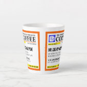 Funny Prescription Personalisiert Latte Tasse (Vorderseite)